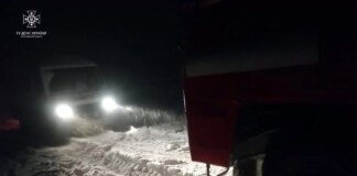 На Полтавщине в течение суток спасатели отбуксировали автомобили, в которых находились 15 человек