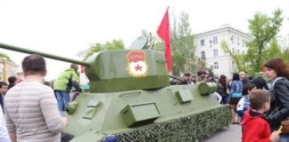 Танк Т-34 на основе ВАЗ-2106