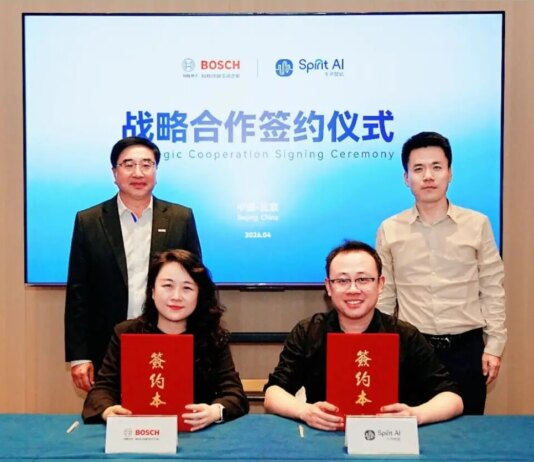 Spirit AI и Bosch China заключили соглашение о стратегическом партнерстве с целью совместного продвижения широкомасштабного внедрения интеллекта.
