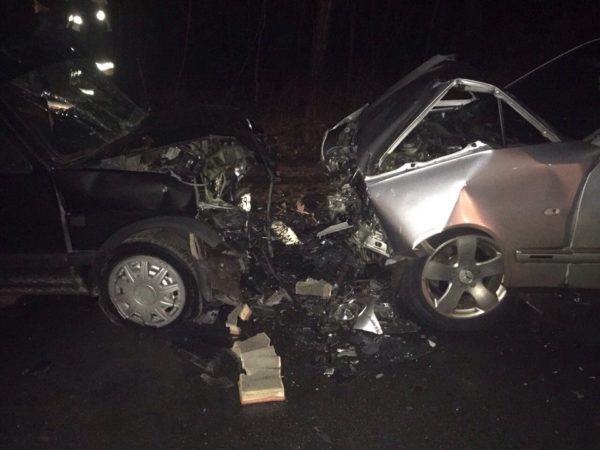 Под Балтийском водитель «Фольксвагена» на встречке врезался в «Мерседес» 1 dtp_baltijsk_012015_03