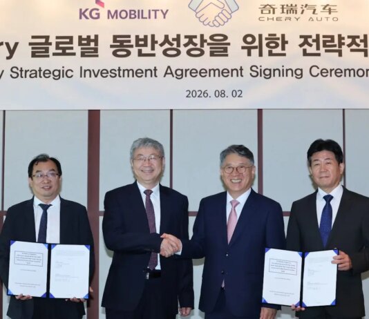Chery инвестирует $ 75 млн в южнокорейскую компанию KGM, рассматривая совместное производство