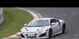 Honda NSX снова тестируется в Нюрбургринге (Видео)