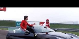 Кими Райкконен прокатил 11 журналистов на Ferrari F12 Berlinetta