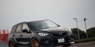 Тюнинг Mazda CX-5 – колеса Vossen и пневмоподвеска