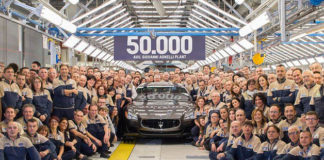 Столетний юбилей компании Maserati совпал с выпуском 50 000-й модели на заводе в Грульяско