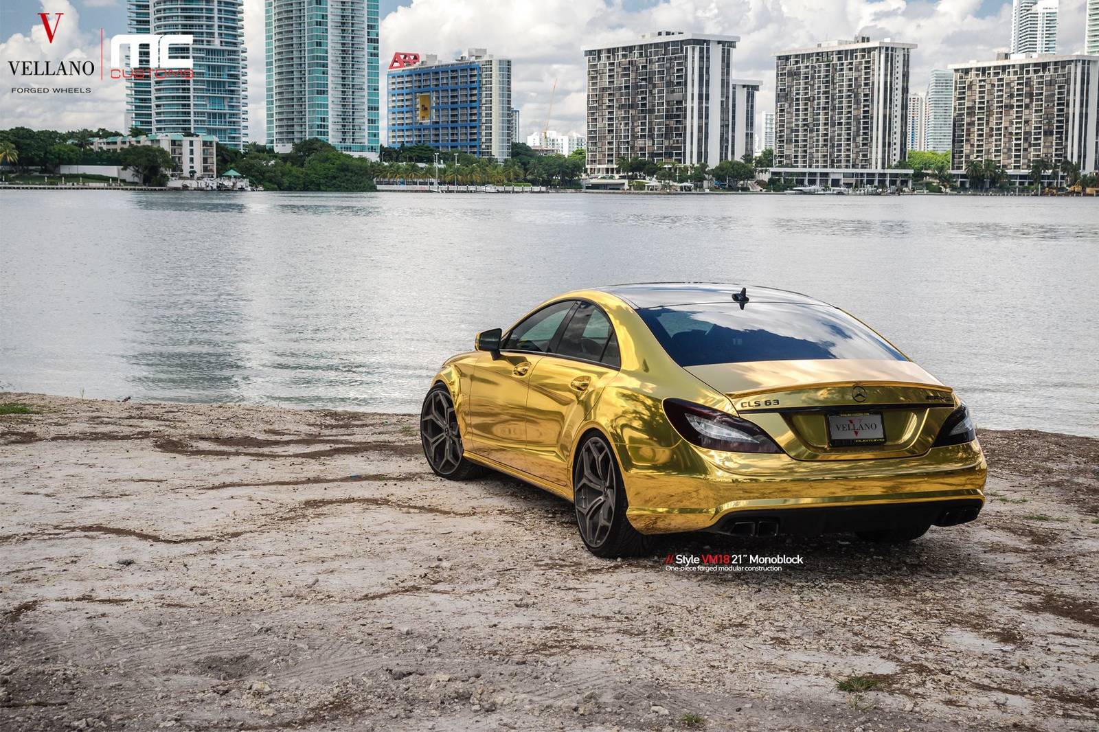 «Золотой» Mercedes-Benz CLS63 AMG от MC Customs 2 ww3